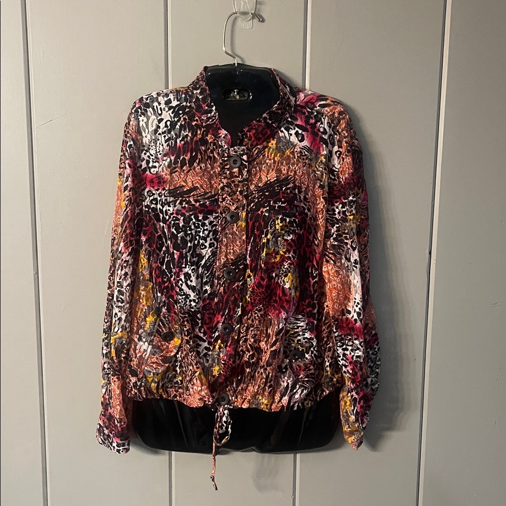 Linear Lace Blouse Top Floral  Black Brown Cottagecore Coastal Grandma Boho